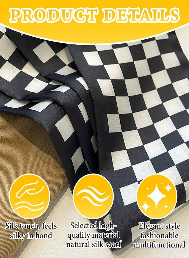 DAWZMR 11PCS Scarves for Purses and Handbags, Classic Fashionable Black Bag Scarfs Handles for Be Given as Gifts to Family - Image 3